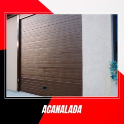 40 mm ribbed sectional garage door - Customizable