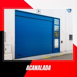 40 mm ribbed sectional garage door - Customizable