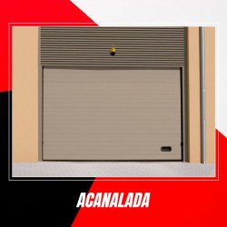 40 mm ribbed sectional garage door - Customizable