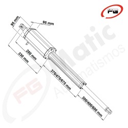 Motor para puertas batientes PM/PM1 C300/400/600