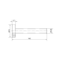 Polea Guia Hierro 72mm U-80 HG66