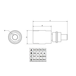 Polea Guia nylon 40X60 HG63