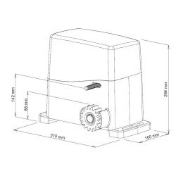 (KIT) Motor corredera cremallera Acero - VDS AG FUTURE 1.600 Kg