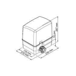 Motor puerta corredera - Simply 220v /24v