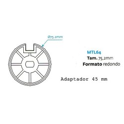 Tubular Motor Via Radius 45 mm