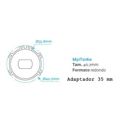 Motor Tubular Mecánico para toldos y persianas -  35 mm 10 Nm 20 Kg