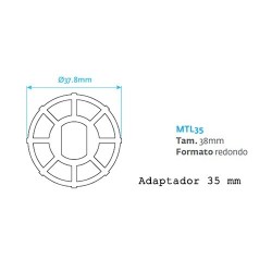 Mechanical Tubular Motor for awnings and blinds - 35 mm 10 Nm 20 Kg